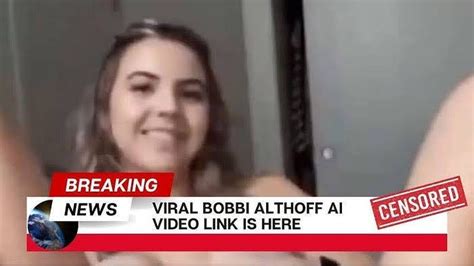 bobbie althoff leaked|Bobbi Althoff responds after x